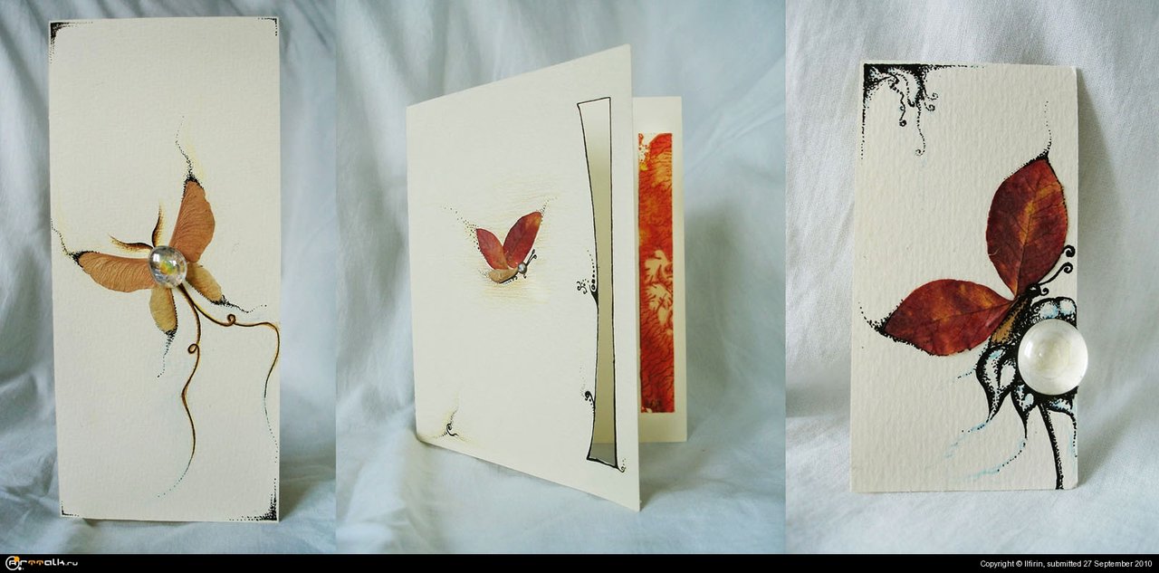 Открытки. Осенний коллаж.