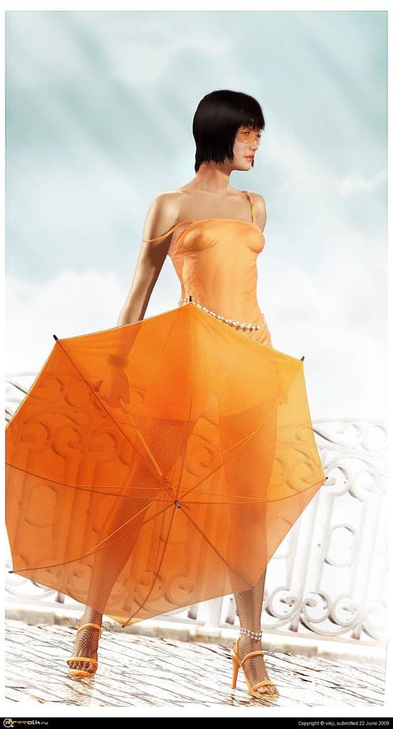 Orange Umbrella