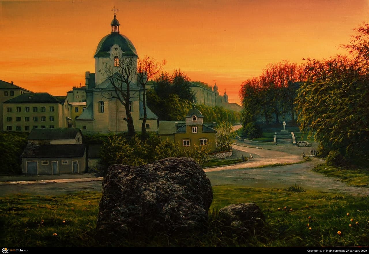 вечерний городок