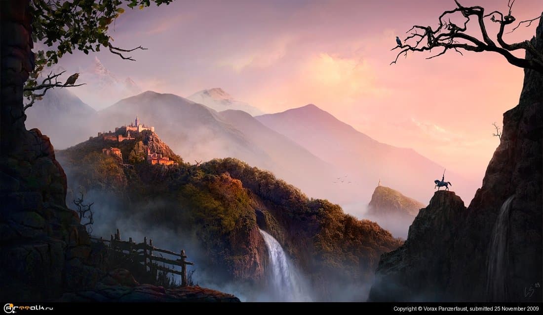 Golden Sunrise In Fairy Land