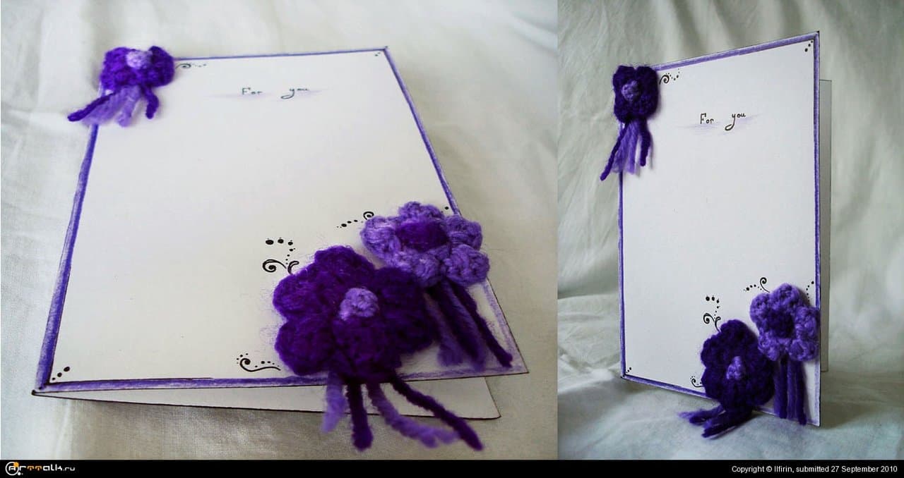 Открытки. Вязанные 1.