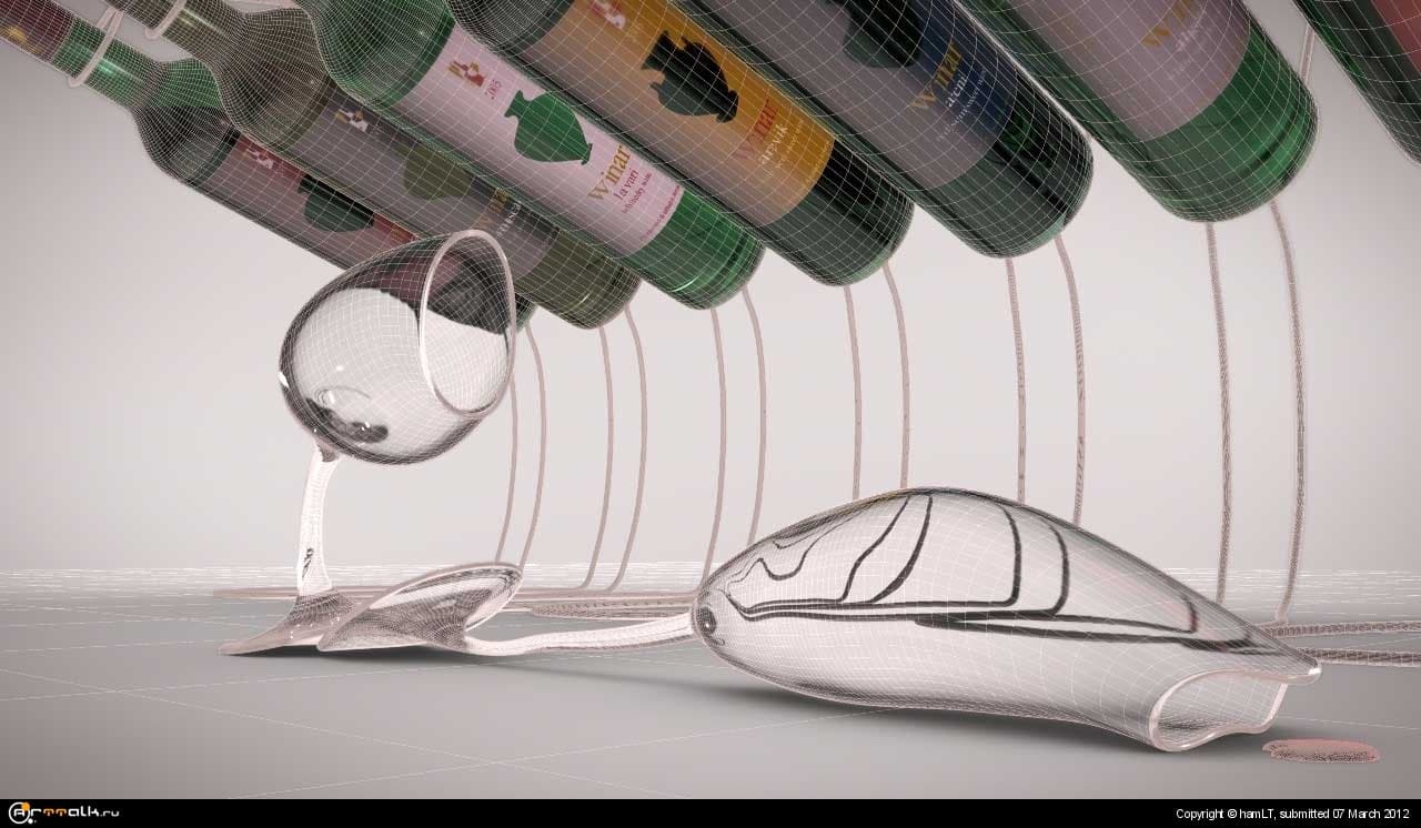 Tv Commercial For Wine Winar By Human3dstudio