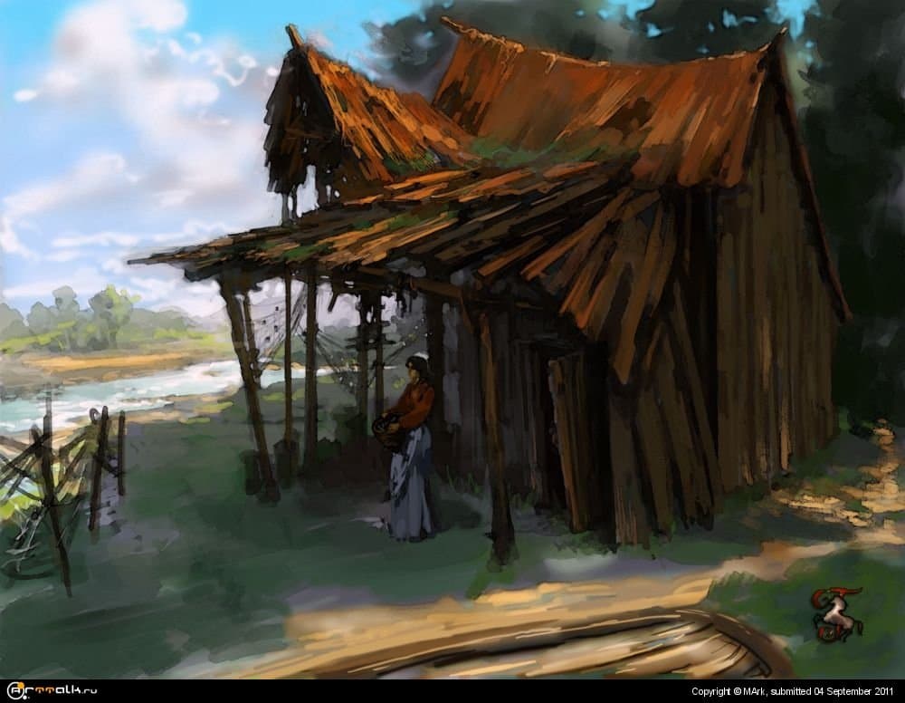 Рыбацкая лачуга.