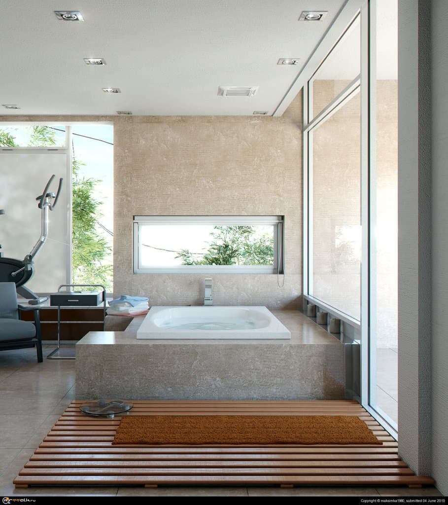 Ванная комната (дневное освещение Mental Ray)