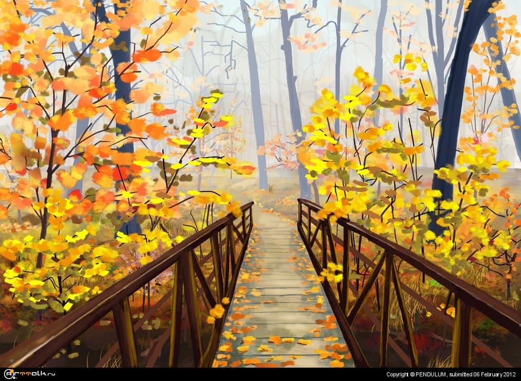 Осень, туман