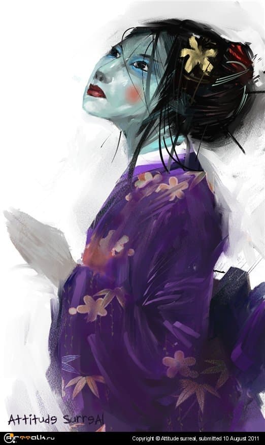 Молящаяся гейша