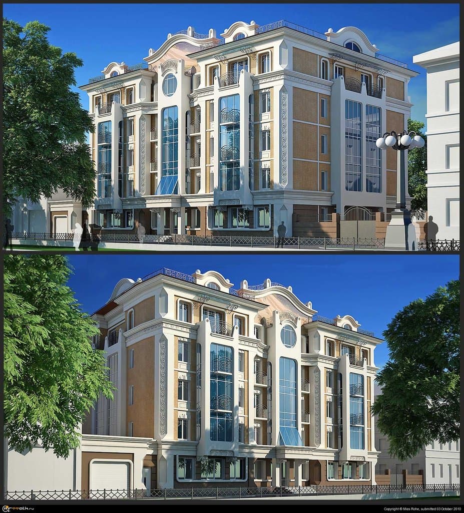 Жилой дом, неомодерн.