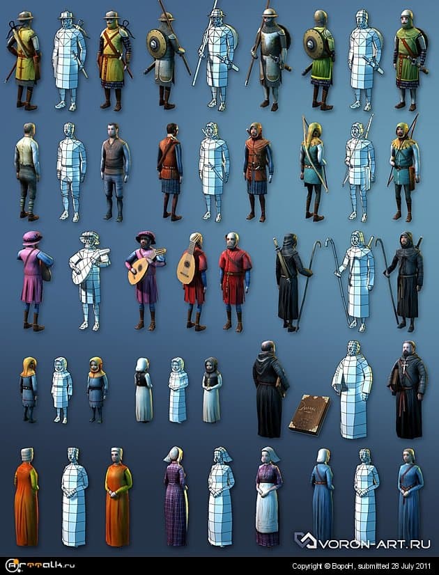 Персонажи эпохи средневековья