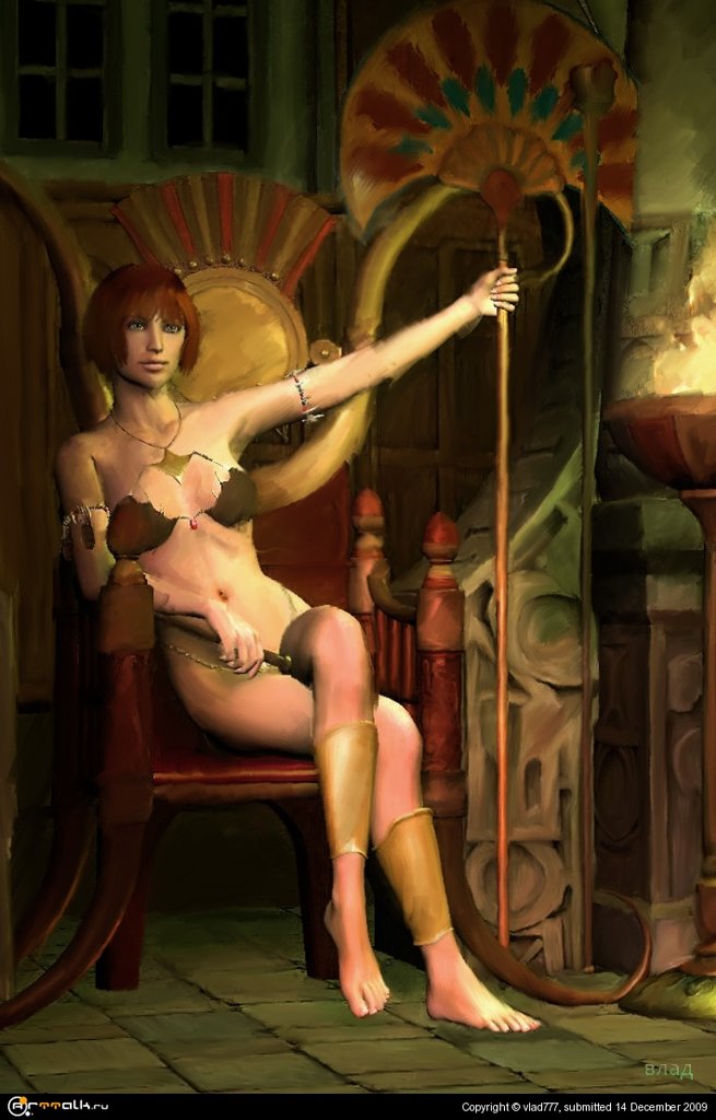 красотка на троне