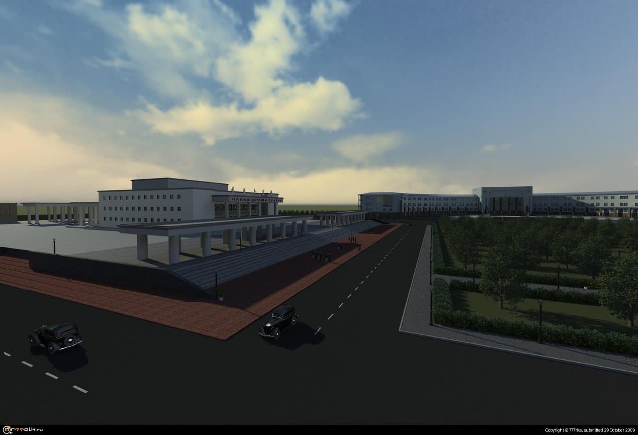 Площадь в Чебоксарах 30-х годов