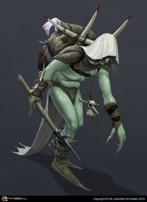 Орк собиратель трупов.