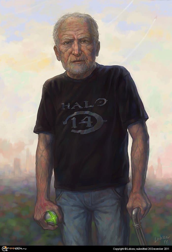 Геймер в старости.