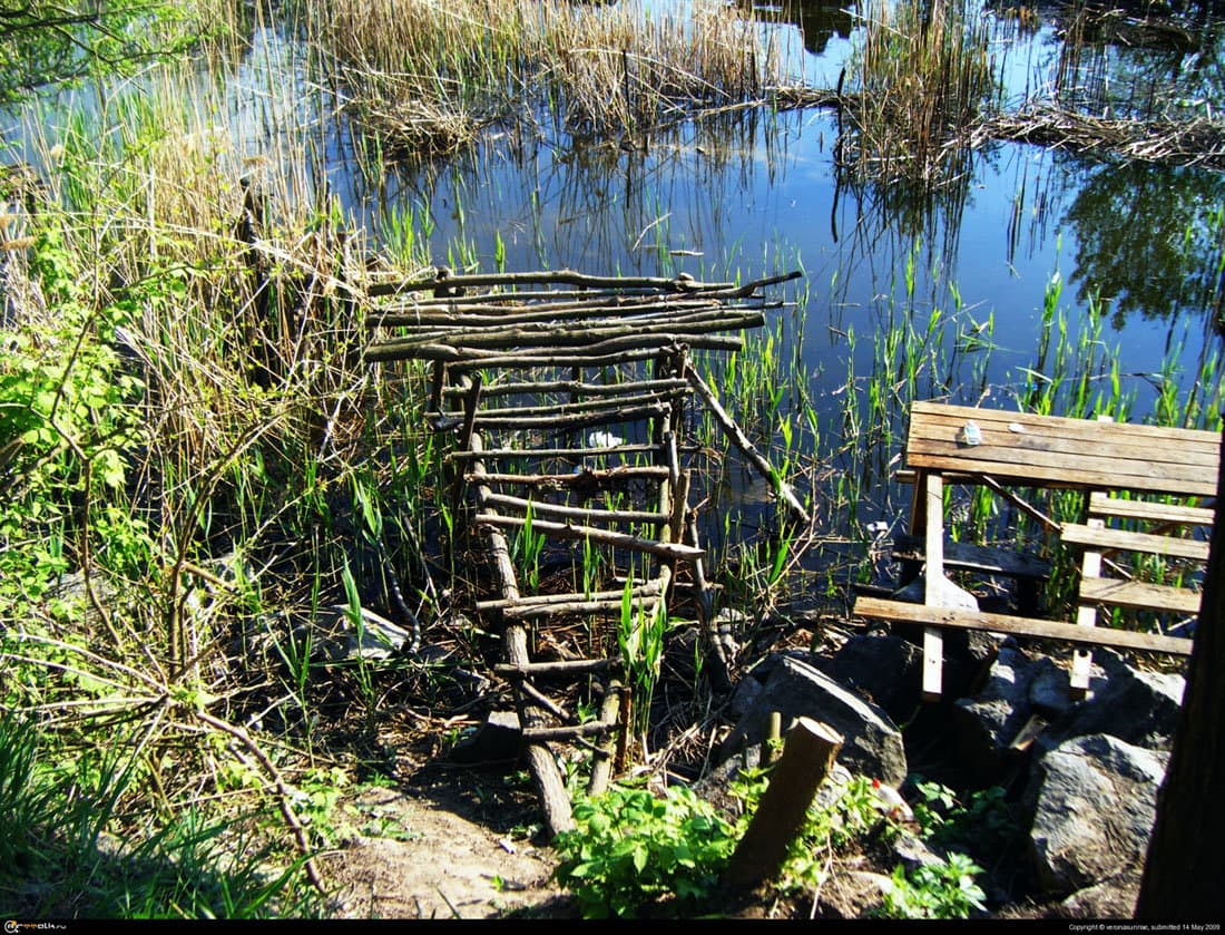 Самодельный пирс для рыбалки