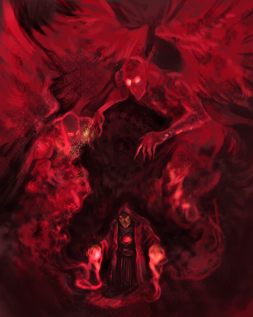 демон вызывает элементалей))