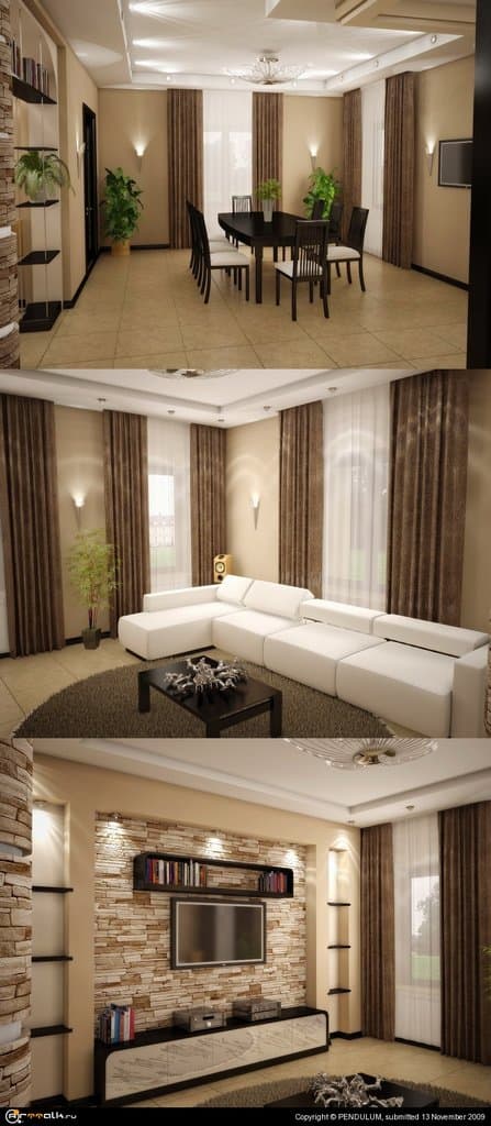 Гостиная-столовая