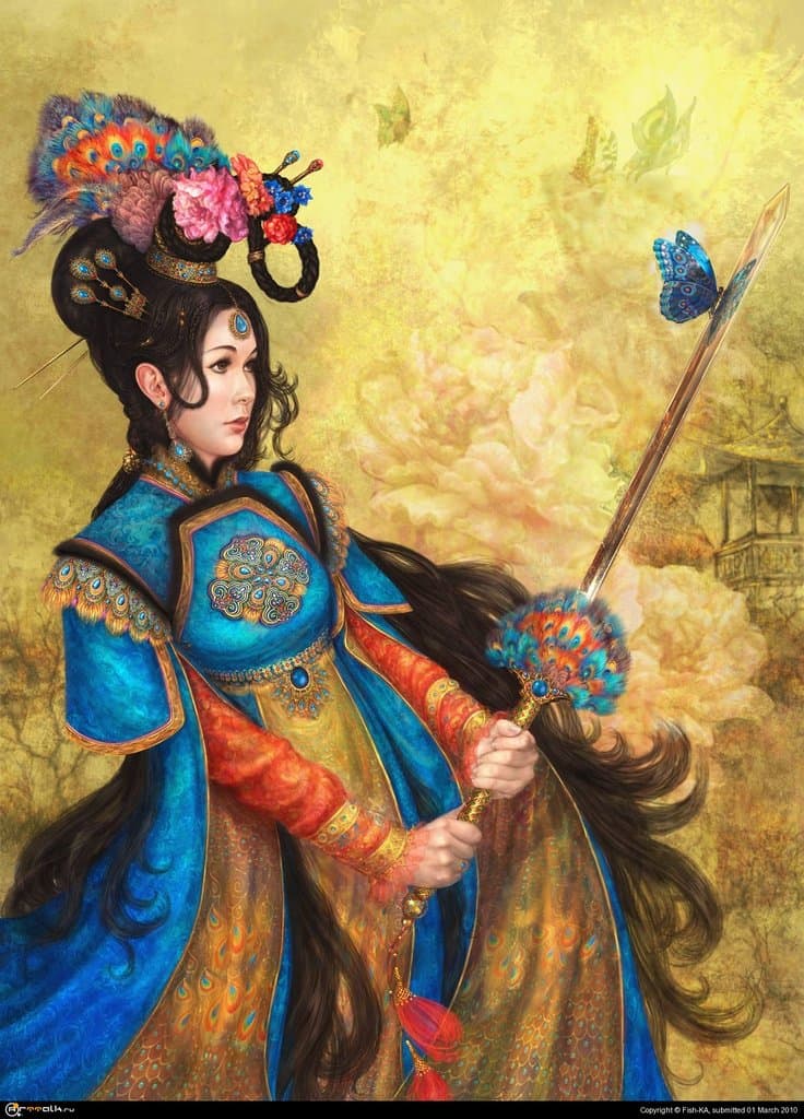 Китайская принцесса "павлиний глаз"