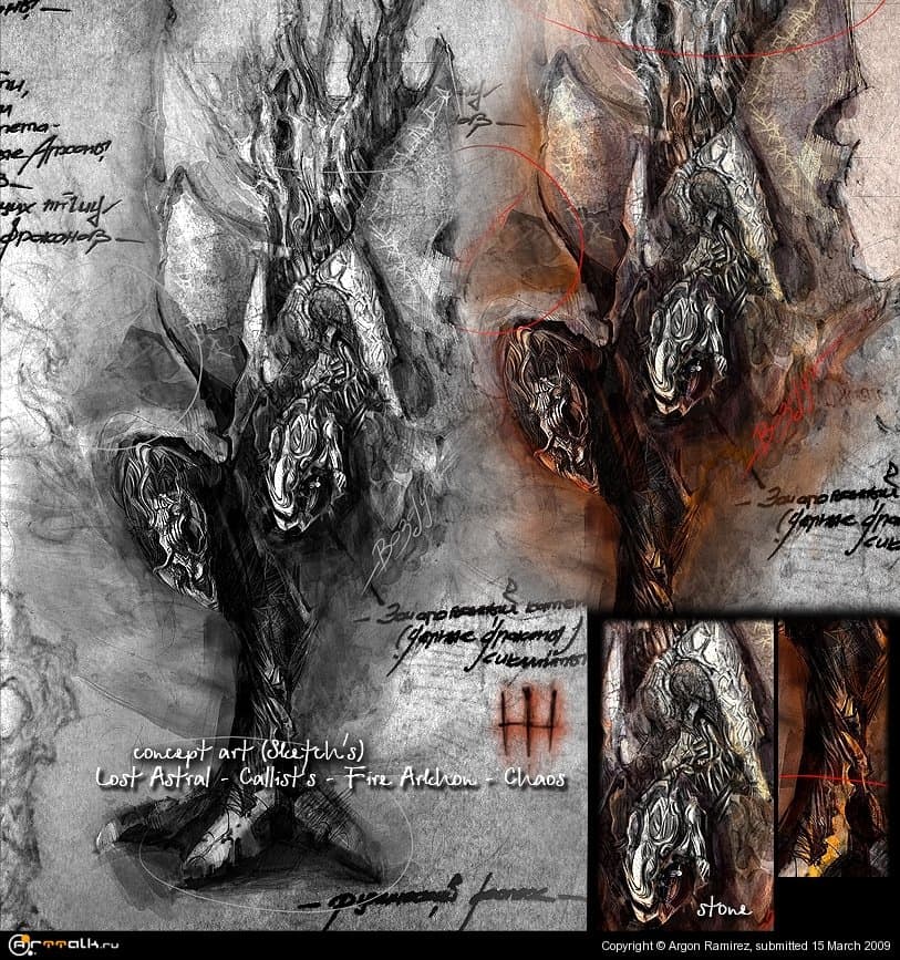 Concept_art Lost Astral - Callist''''s - Fire Arkhone - Chaos.