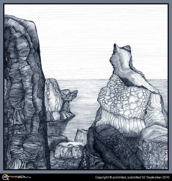 Скала-кошка. крымский блокнот.