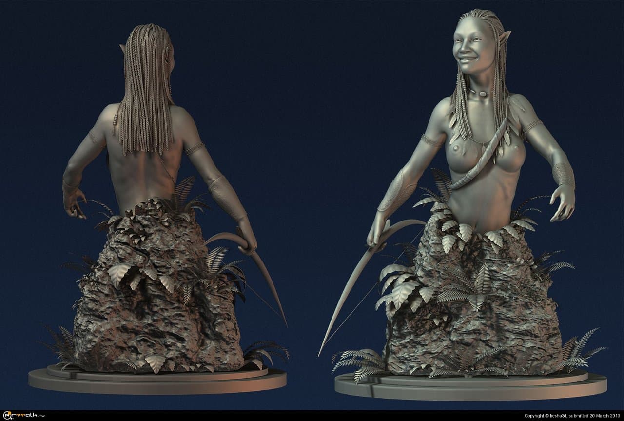 \"Зое Салдана и Нейтири\"