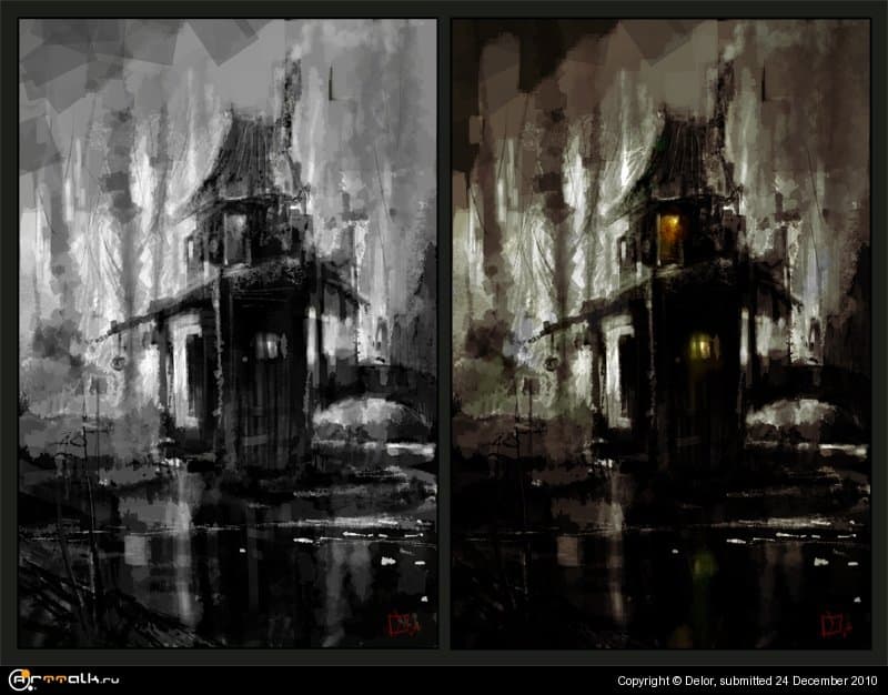 Домик на болоте