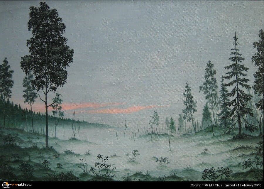 вечер в лесу