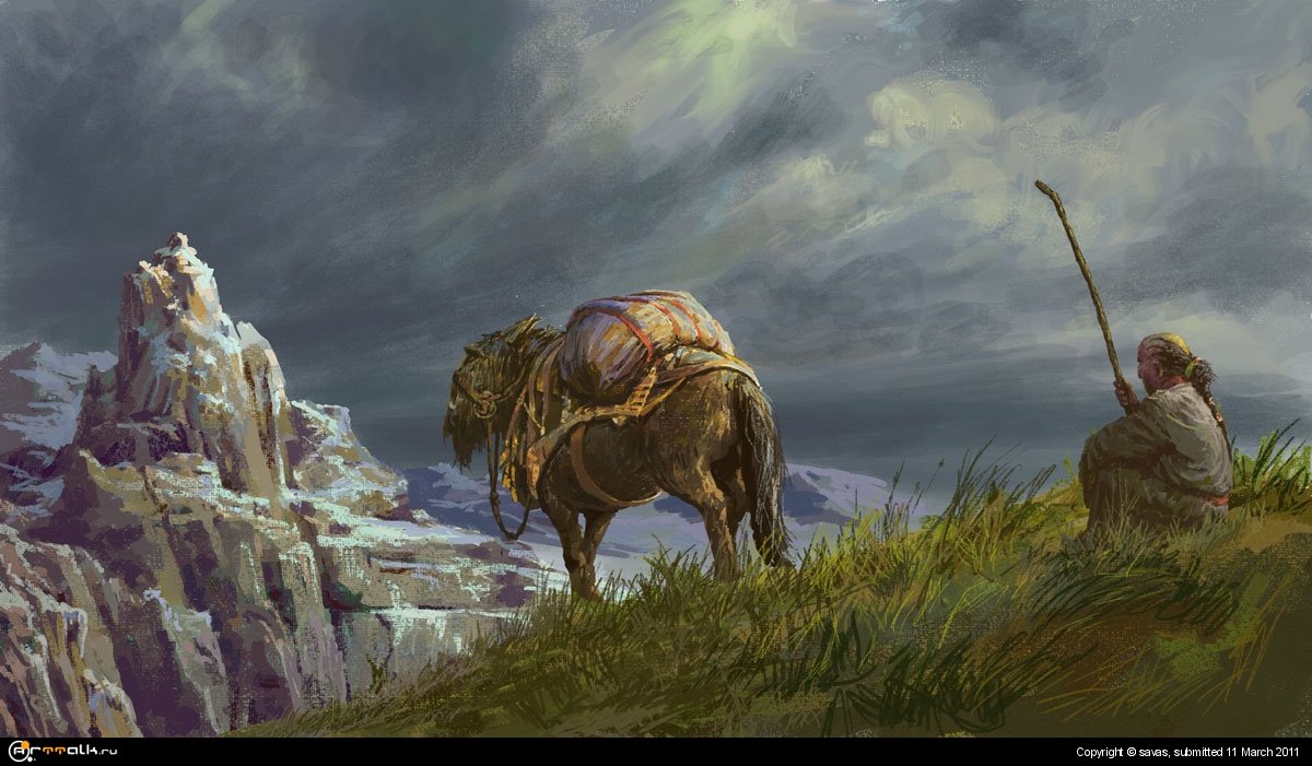 На перевале