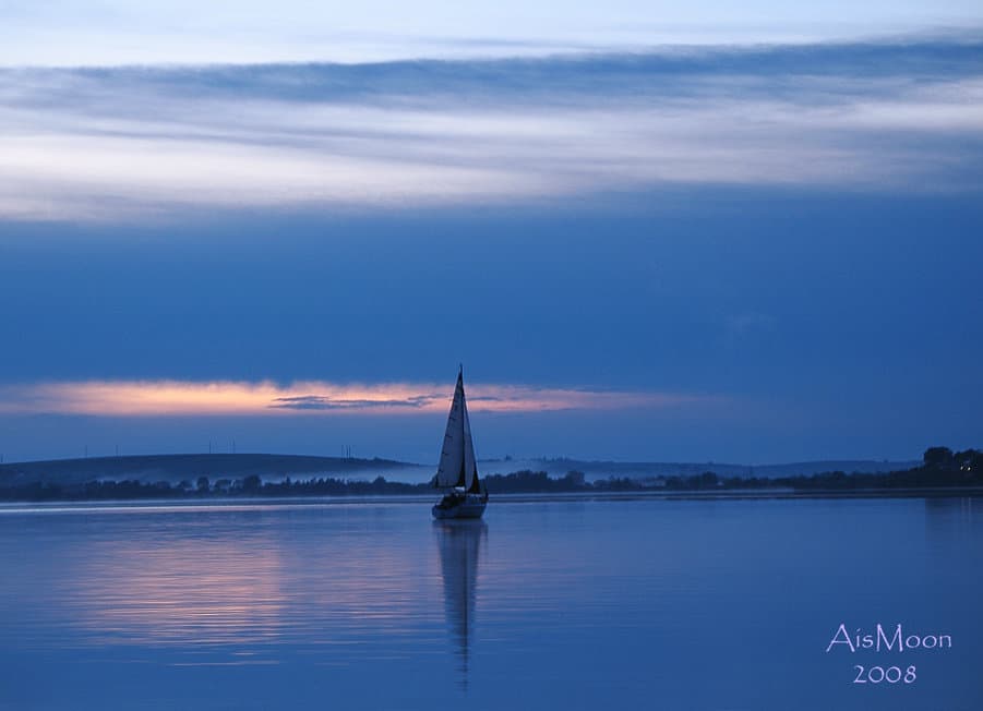 Синий закат.