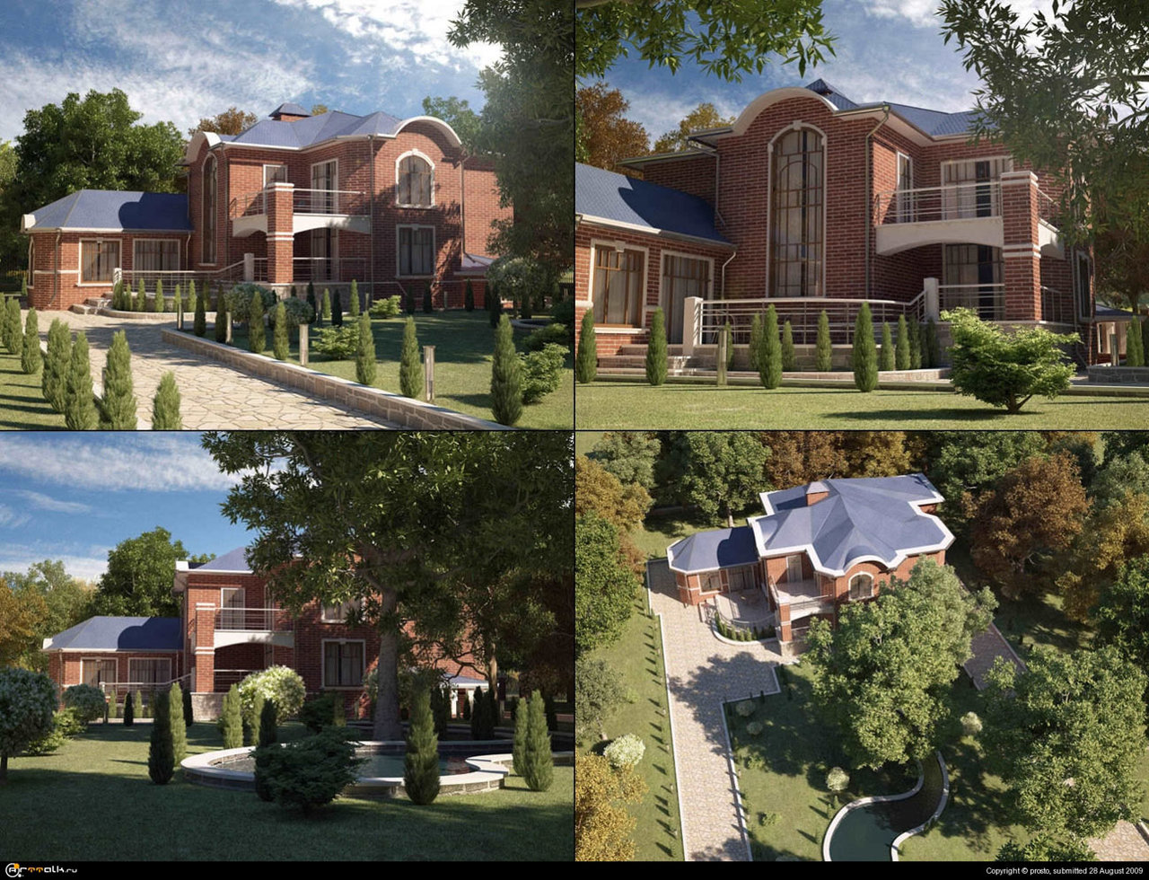 Анимация загородной резиденции