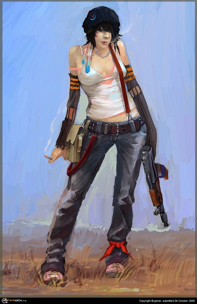 девочка с автоматом