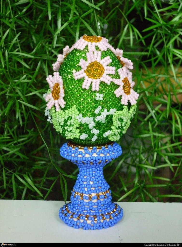 Букет в синей вазе