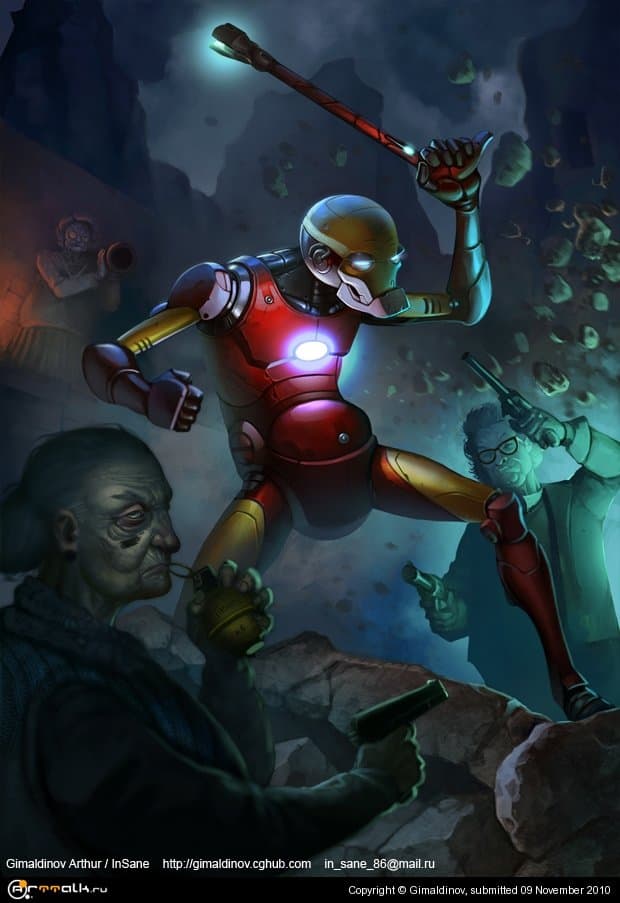 Железный человек в старости