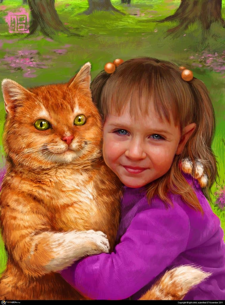 портретик девочки