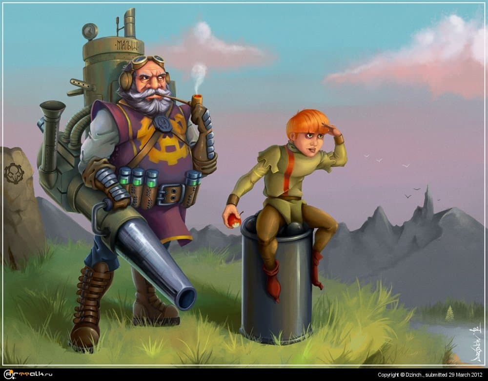 Дед Пыж и грохочущий \"Малыш\"