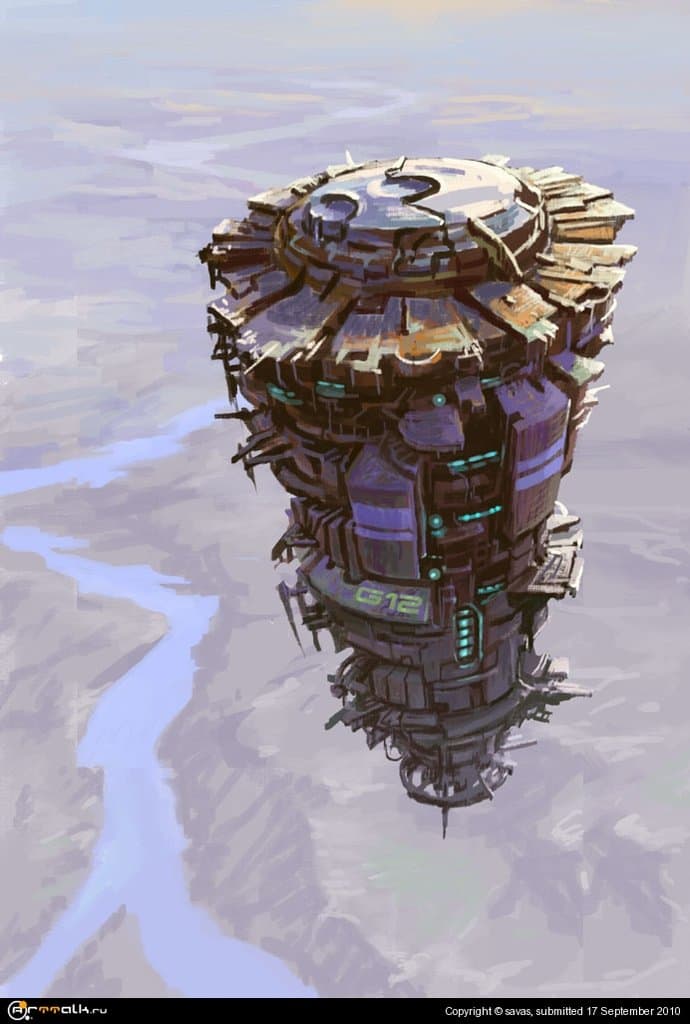 Стратосферная станция \"camomile\" над планетой Вонде