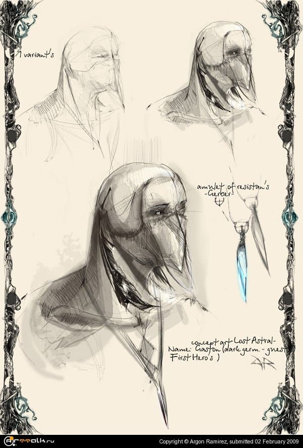 концепт-арт Гастон, Гербер