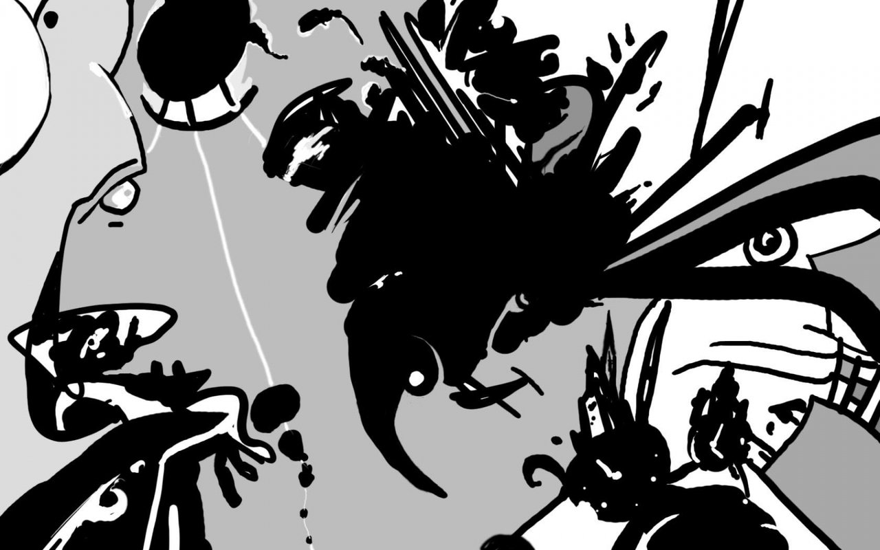 Мадам мусор, который бросают птици...