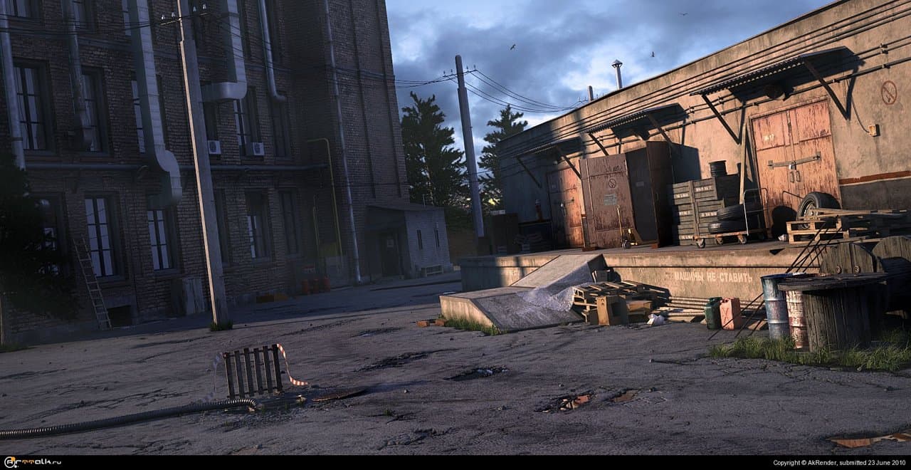 Вечер на фабрике