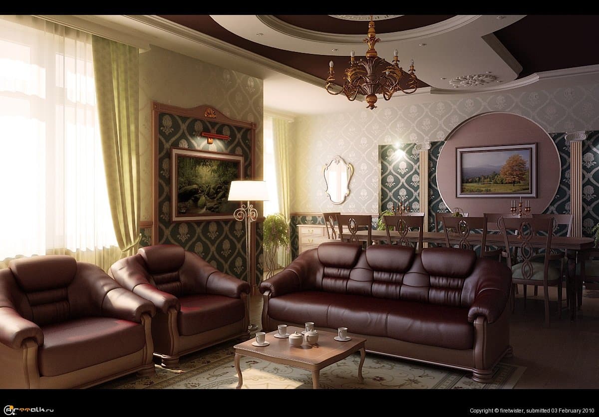 Дизайн гостинной Vr.2
