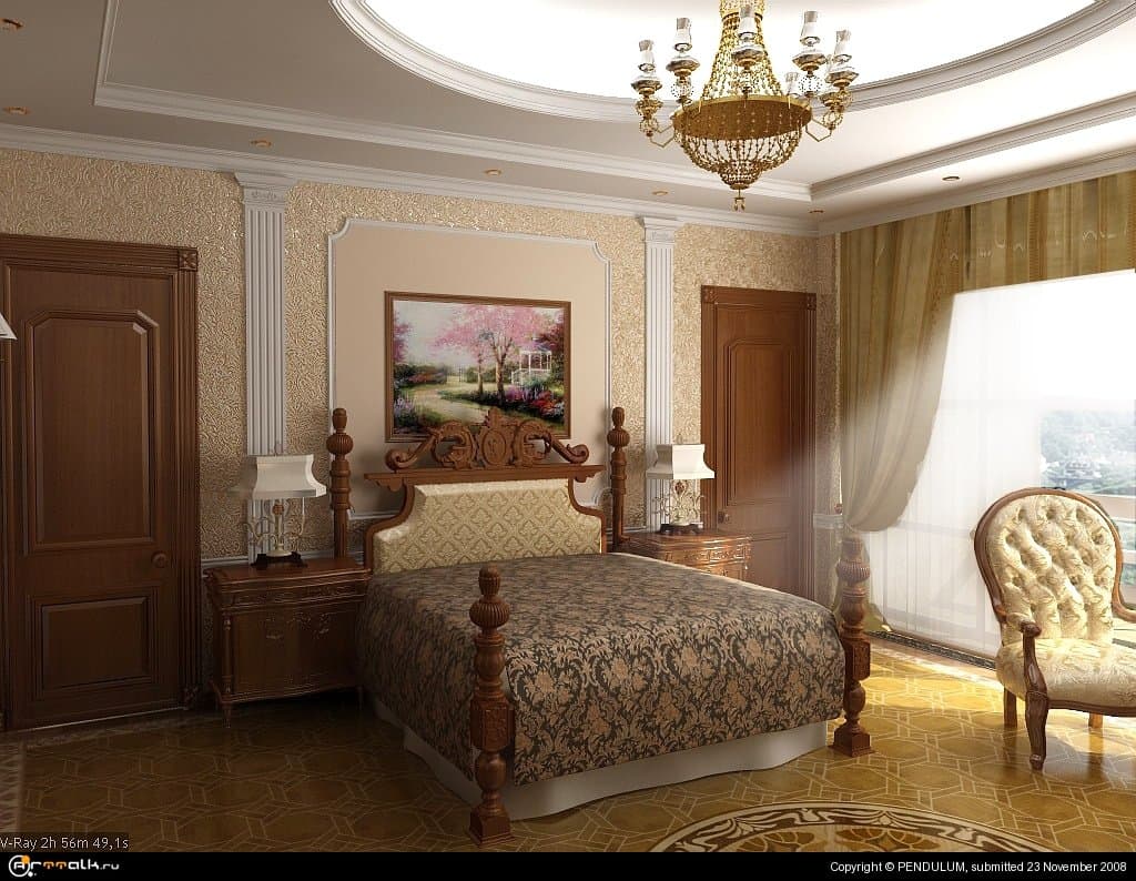 Спальня в классическом стиле