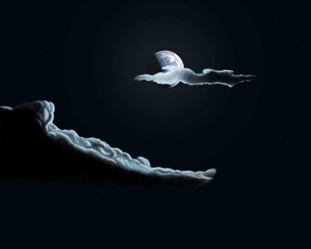 Луна в прошлом.