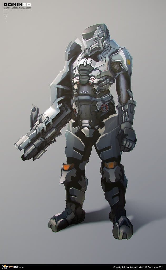 солдат будущего C супер пушкой