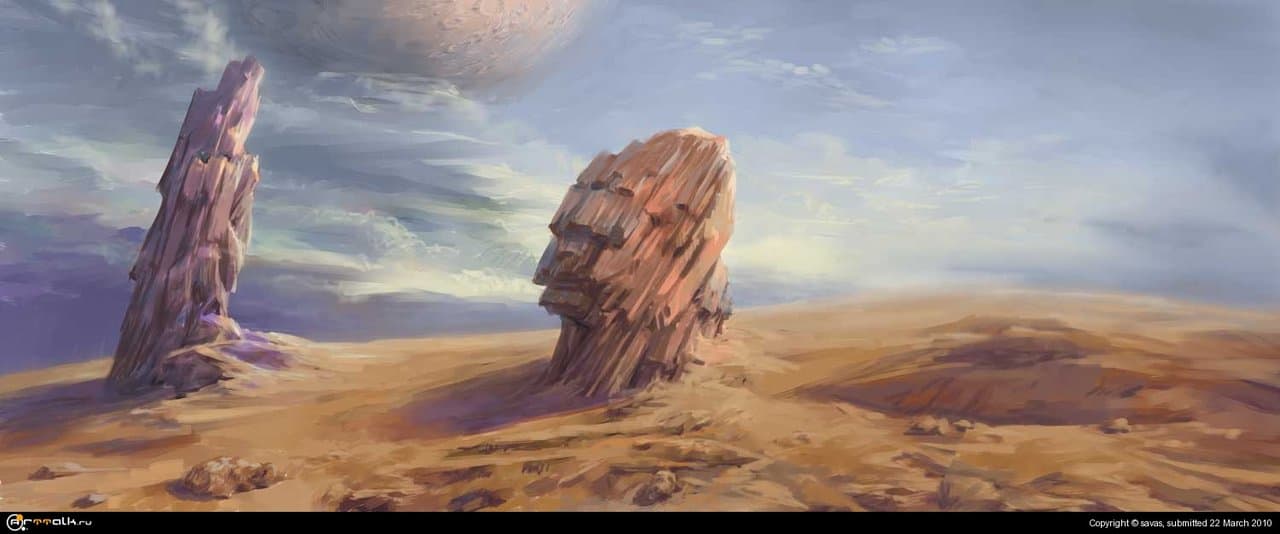 Пейзаж с ориентирами.