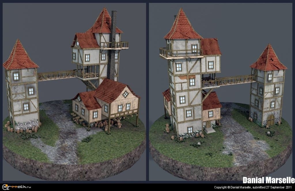 таверна Low-poly