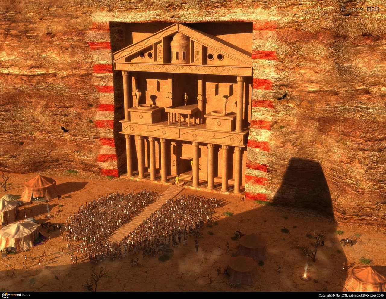 Встреча у храма богов...