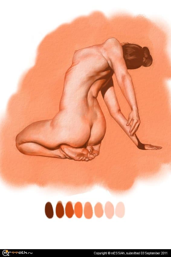 Набросок с фото "под сангину" :)