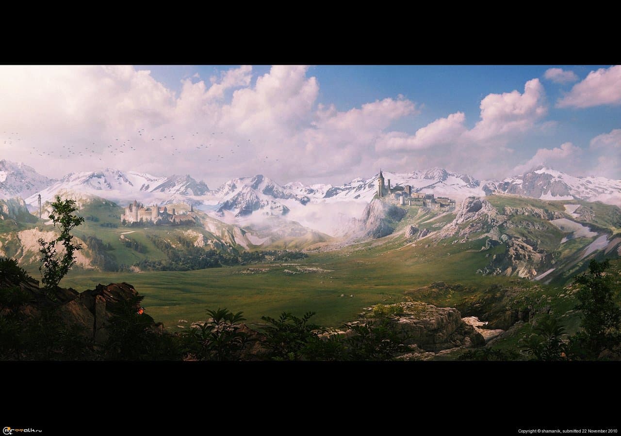 Мэтт-пеинтинг для видео презентации «Адыгея»