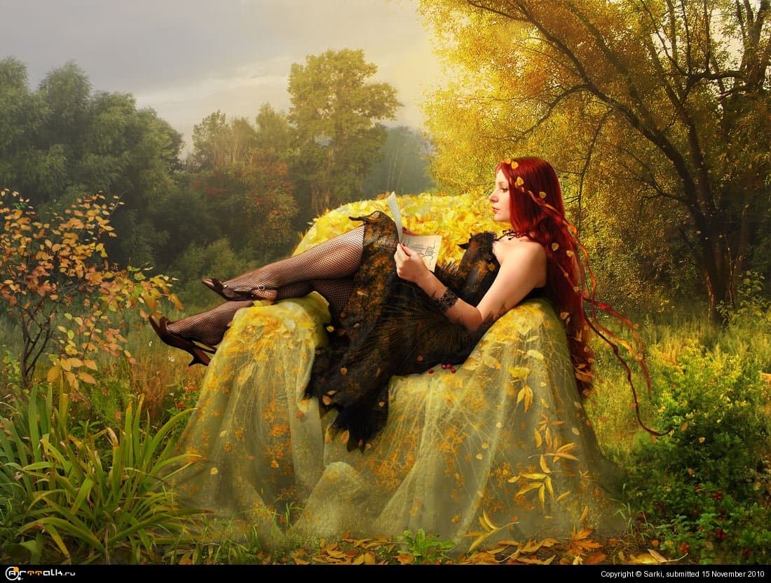 Девушка-осень.