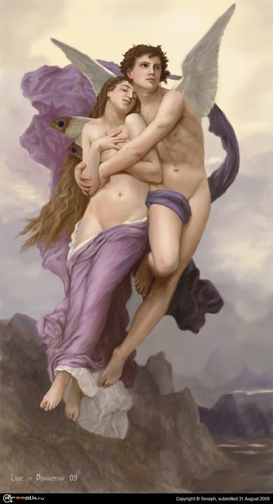 Похищение Психеи (репродукция Бугеро)