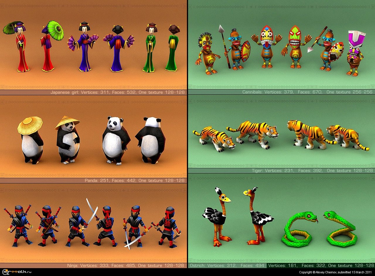 Лоу-поли модели