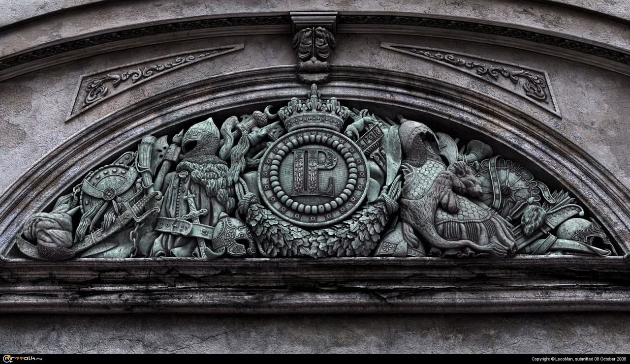 Distressed sculpture